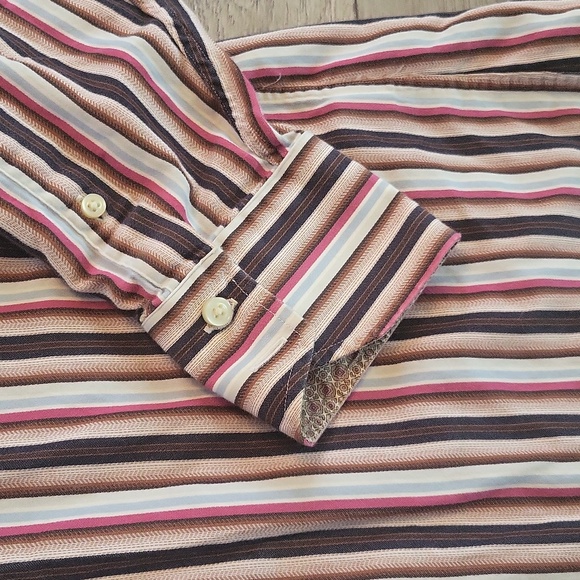 Tailorbyrd l pinstripe l Men's Shirt l Multicolor l 100 % cotton l - Picture 3 of 7